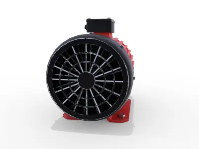Electric Motor 6 Low-poly 3D model