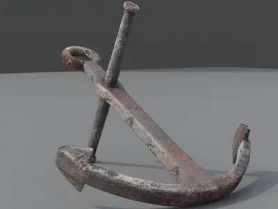 Anchor Rusty 3D model