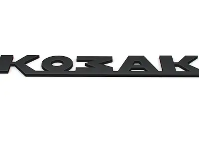 Kozak logo 3D model