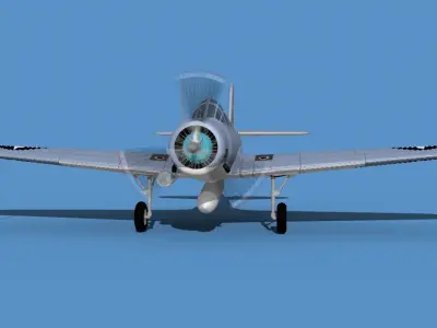 Douglas TBD-1 Devestator V09 3D model