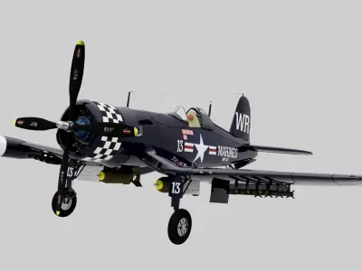 F4U-5 Corsair 3D model