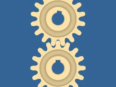 16-Tooth Spur Gear 02 Free 3D print model