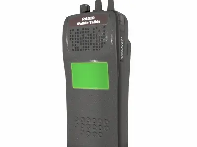 Walkie-Talkie Radio Low Poly Low-poly 3D model