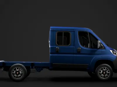 Fiat Ducato Chassis Truck Crew Cab 3450 WB 2020 3D model