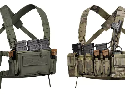 HALEY STRATEGIC D3CRXM CHEST RIG Low-poly 3D model