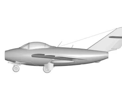 Mikoyan-Gurevich MiG-15 3D model
