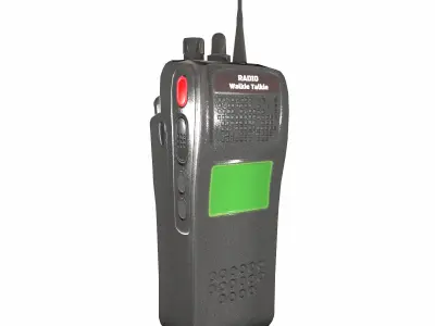 Walkie-Talkie Radio Low Poly Low-poly 3D model