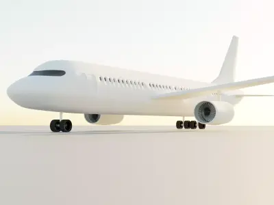 Airplane Low-poly 3D model