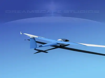 Glaser-Dirks DG-300 Glider V04 3D model