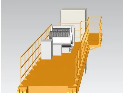 TOWER CRANE -Counter weight segment- Free 3D model
