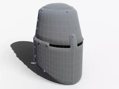 Great Helm Free low-poly 3D model