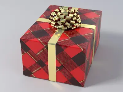 Realistic Christmas Present 11 3D model