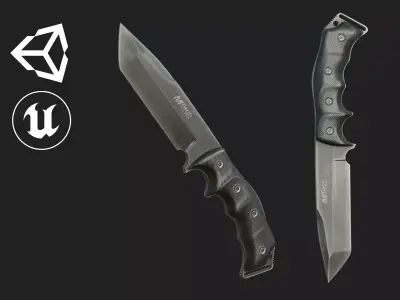M-Tech Knife PBR  Low-poly 3D model