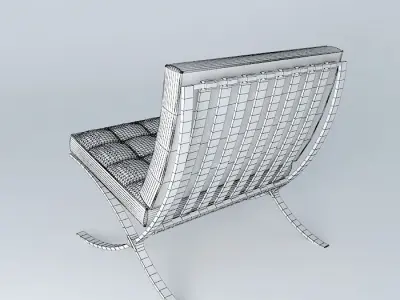 Barcelona Chair Free 3D model buy