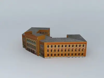 Old Gymnasium in Mostar Free 3D model