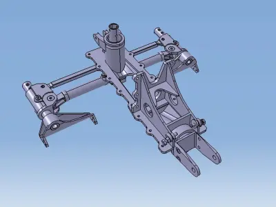 Rudder pedals MiG-21 3D model