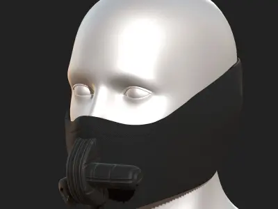 Gas mask helmet scifi fantasy armor hats military Low-poly Low-poly 3D model