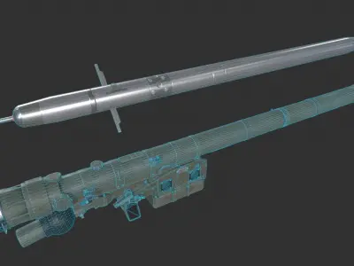 IGLA 9K38 Low-poly 3D model