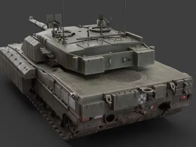 C1 Ariete  and Mofication PSO  Low-poly 3D model