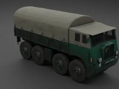 Saurer M8 8x8  Low-poly 3D model