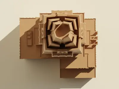 Frost bank tower 3D print model