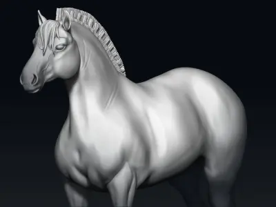 Fjord Pony Horse Free 3D print model