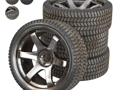 RimCar02 tyres 3D model