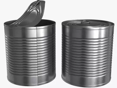 Tin Can v1 Low-poly 3D model