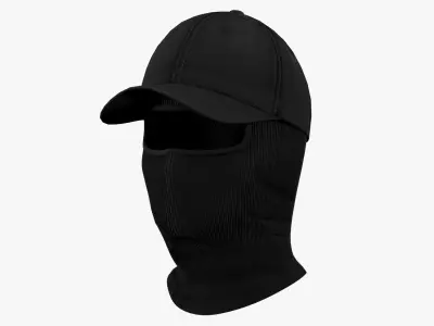 Balaclava with Baseball Cap Game Ready PBR 4K Low-poly 3D model
