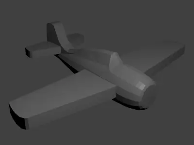 US F4F Wildcat Fighter Aircraft Free 3D print model