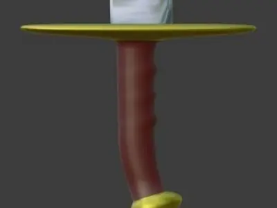 Scimitar sword Free 3D model