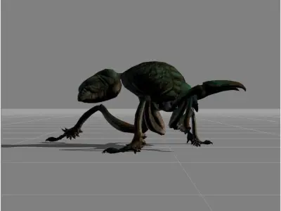 ant monster animal Low-poly 3D model