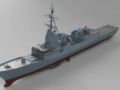F-105 Frigate 3D model