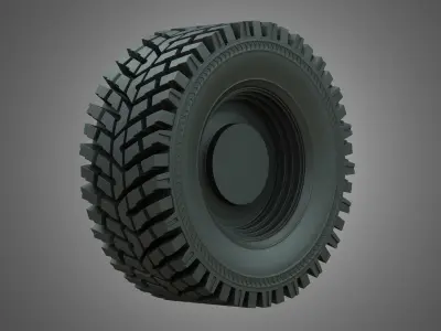 Wheel Loader W190D - Wheel and Tire 3D model