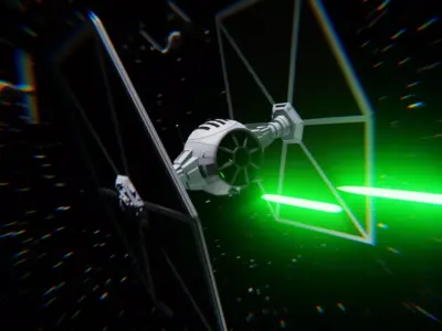 Tie Fighter Free 3D model