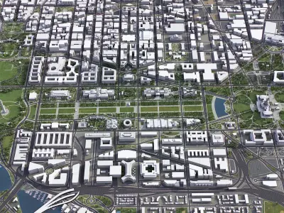 Washington Low-poly 3D model