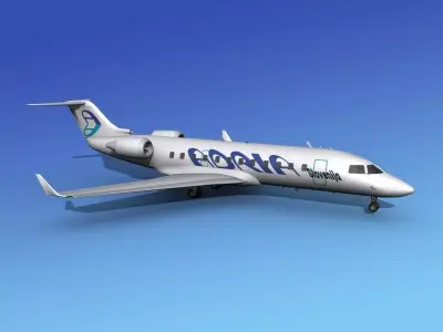 Canadair CRJ200 Adria 3D model