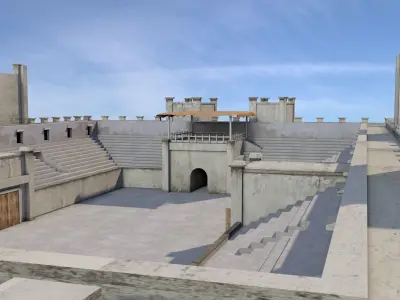 Ancient Gladiator Arena 3D model