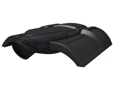 Black Engine Cover 3D 3D model