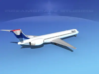 McDonnell Douglas MD-90 Delta 2 3D model