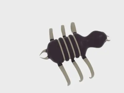 Space Bug Low-poly 3D model