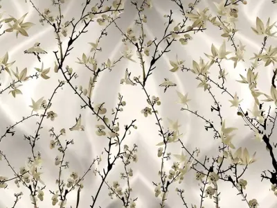 Silk Garden Aviary Wallpaper Texture  Texture