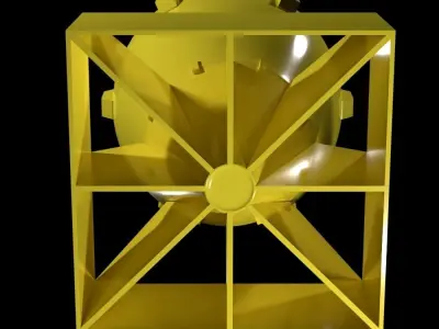 Nuclear bomb Free low-poly 3D model