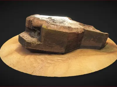 Abandonned WW2 German Bunker 3D model