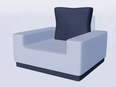 Modern Armchair Free low-poly 3D model purchase