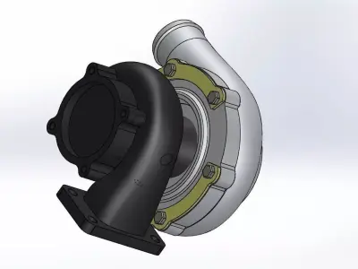 Garrett gt 30 and 35 turbo Free 3D model