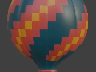 Hot Air Balloon 3D model 3D model