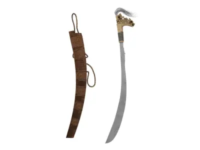 Langgai Tinggang Low-poly 3D model