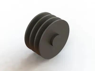 Polia Para Correias Pulley for V-A Belts -145 3D model