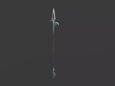 Spear 06 Low-poly 3D model